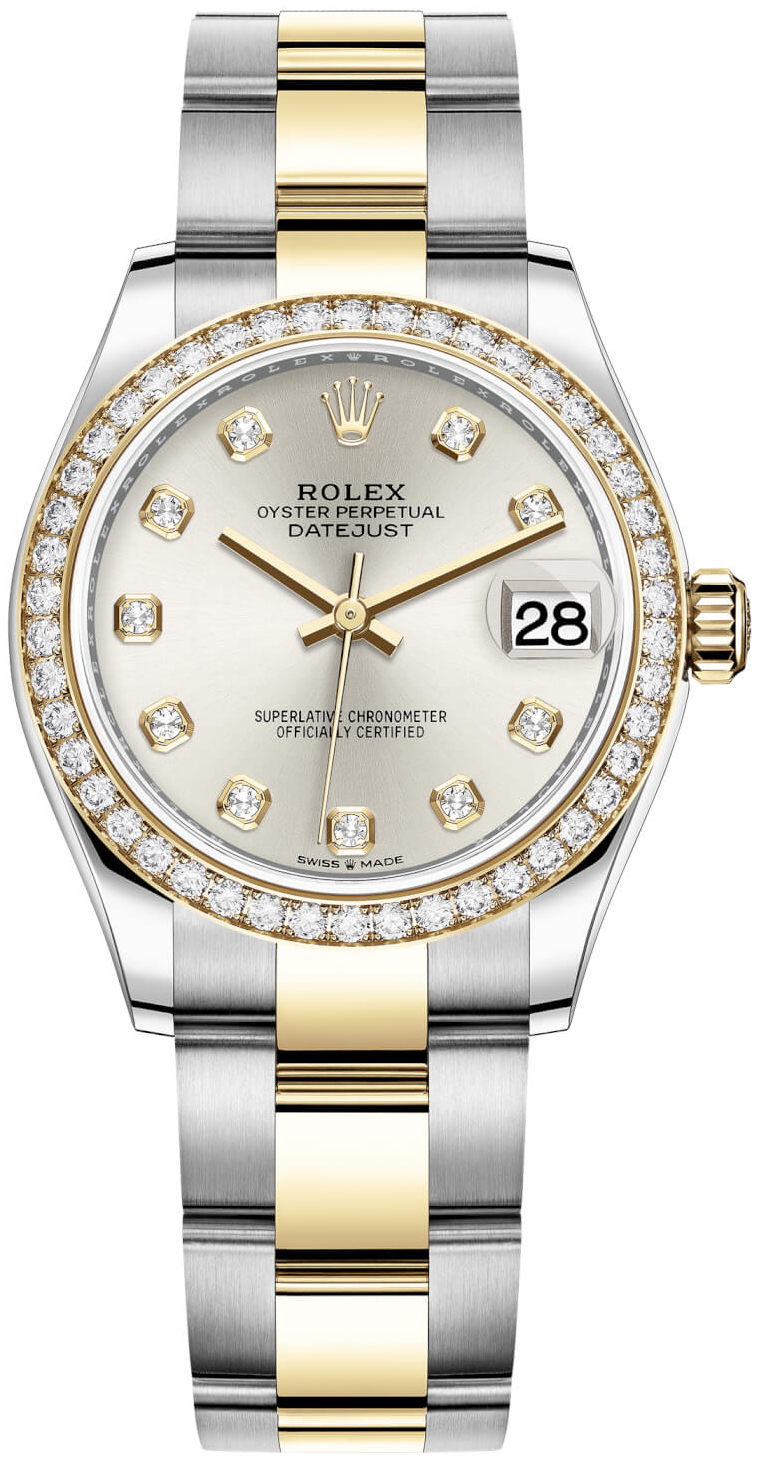 Rolex Damklocka 278383RBR-0019 Datejust 31 Silverfärgad/18 karat