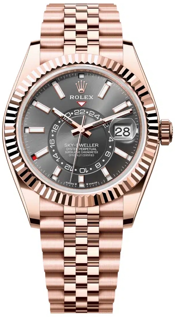 Rolex 336935-0008 Sky-Dweller Grå/18 karat roséguld Ø42 mm