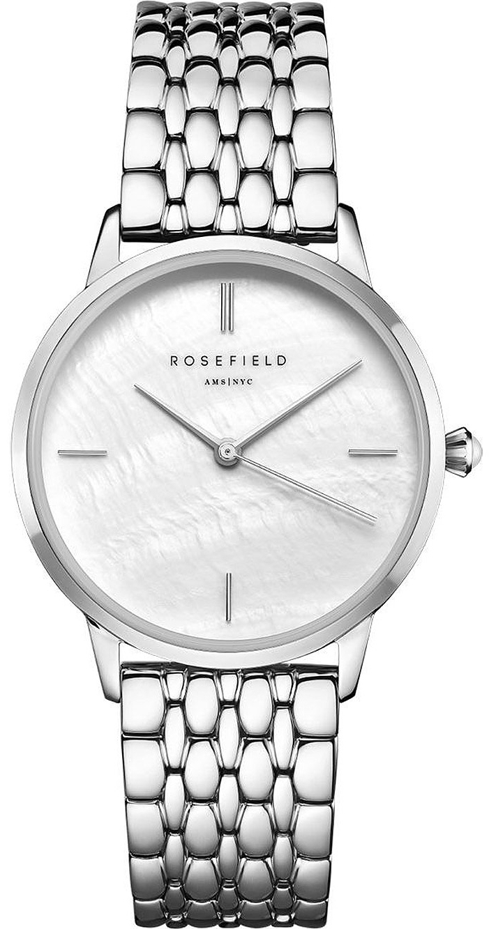 Rosefield Damklocka RMSSS-R02 The Pearl Edit Vit/Stål Ø36 mm - Rosefield
