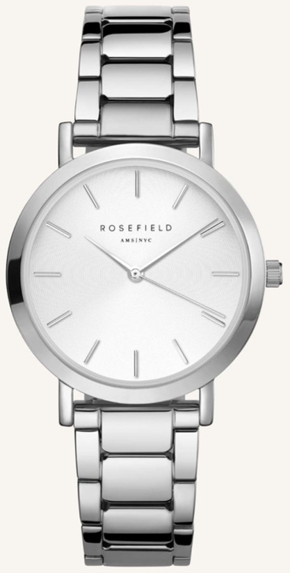 Rosefield Damklocka TWSS-T62 The Tribeca Vit/Stål Ø33 mm - Rosefield
