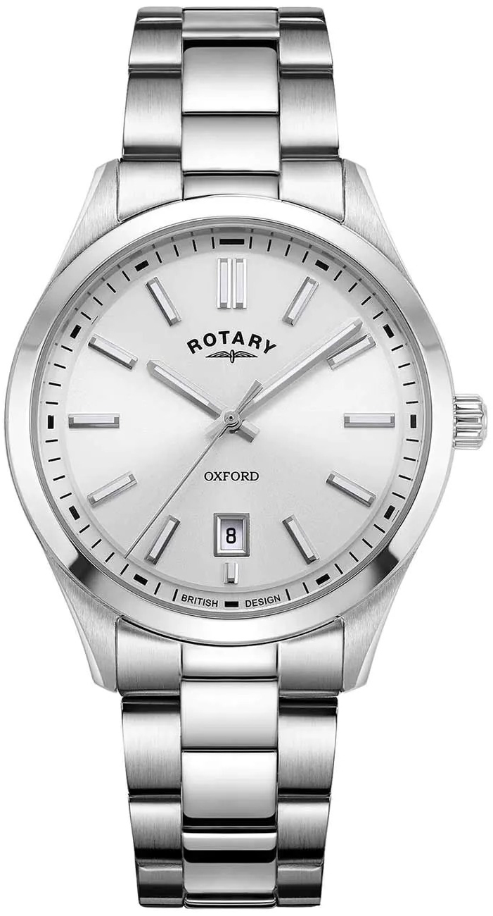 Rotary Herrklocka GB05520/06 Contemporary Silverfärgad/Stål Ø40 mm - Rotary