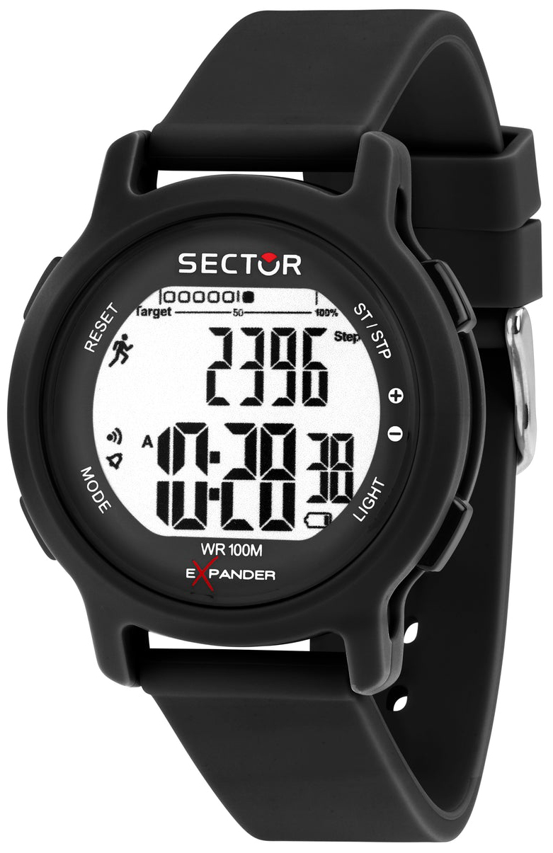Sector Herrklocka R3251191001 Ex-27 LCD/Gummi &Oslash;43 mm