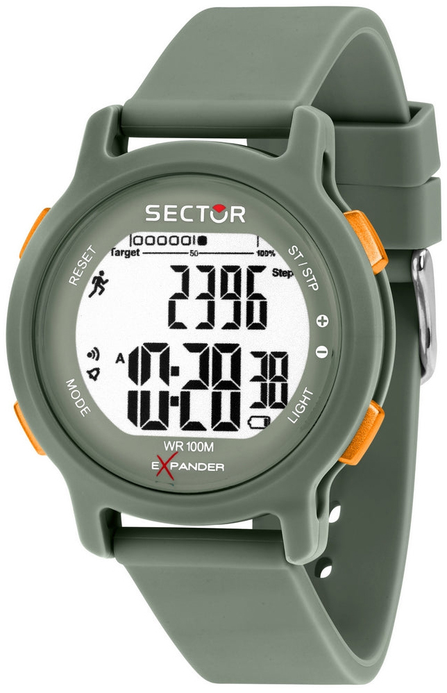 Sector Herrklocka R3251191004 Ex-27 LCD/Gummi &Oslash;43 mm