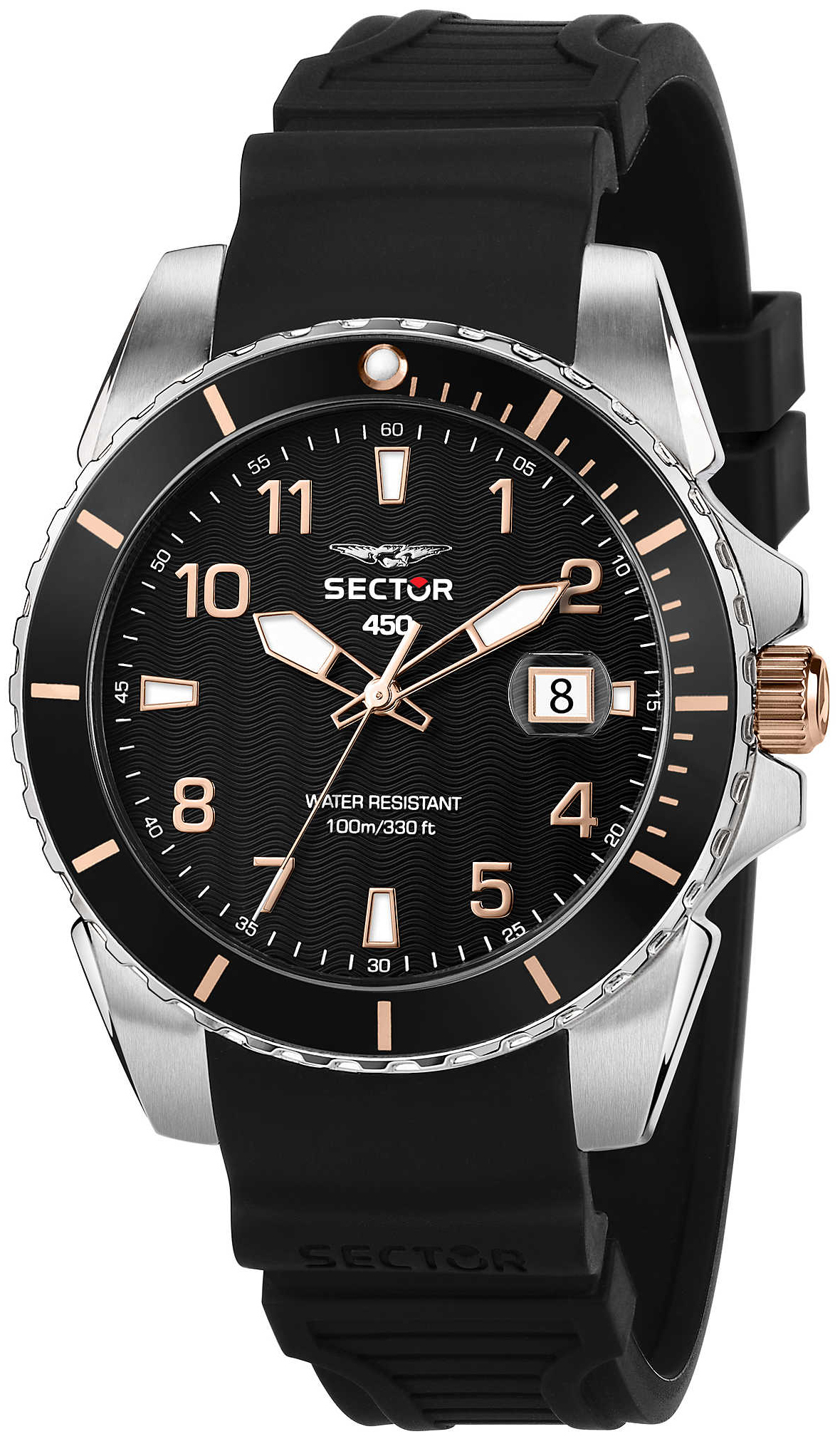 Sector 450 Herrklocka R3251276006 Svart/Gummi Ø41 mm - Sector