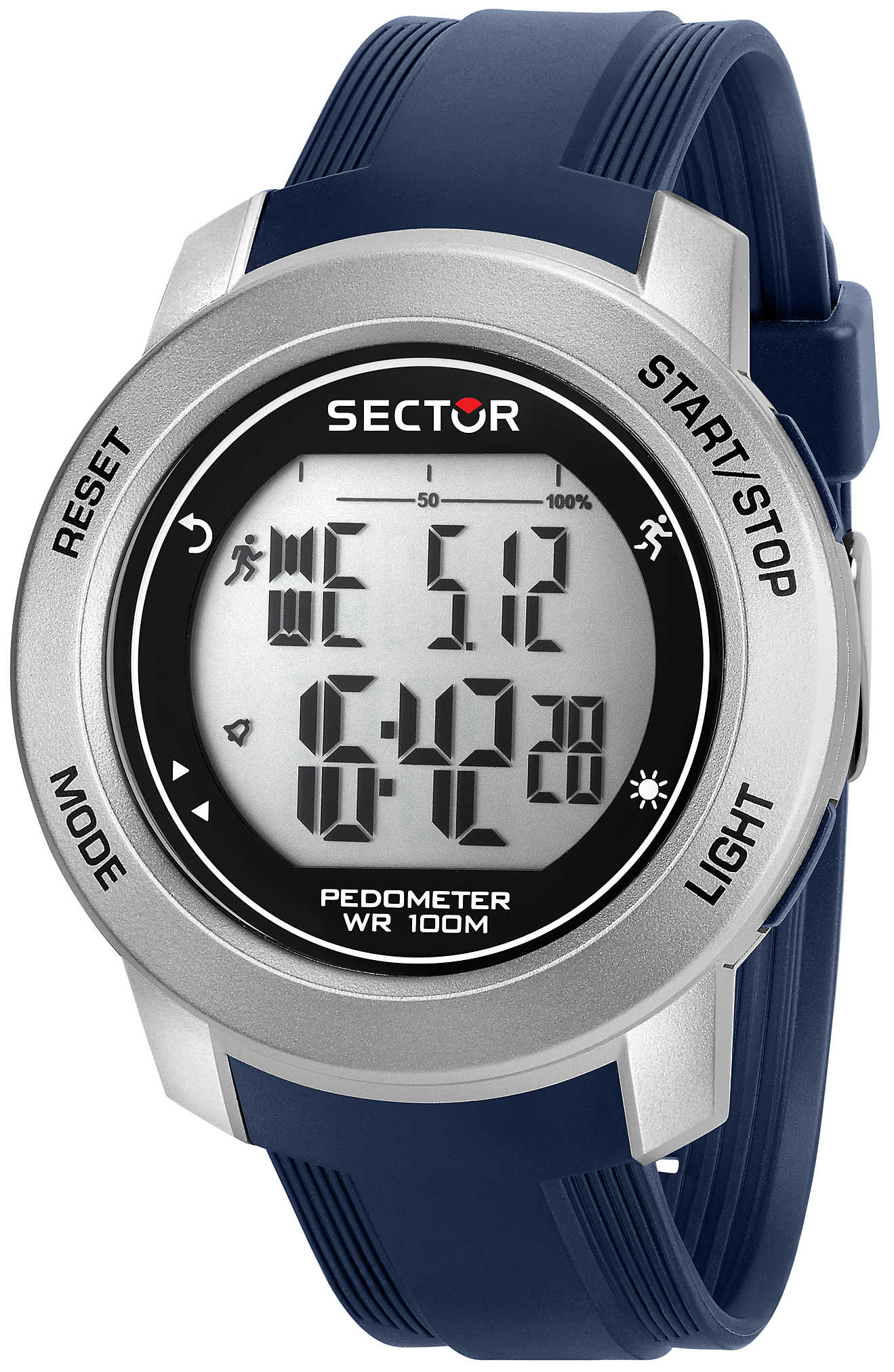 Sector Herrklocka R3251284002 LCD/Resinplast Ø45 mm - Sector