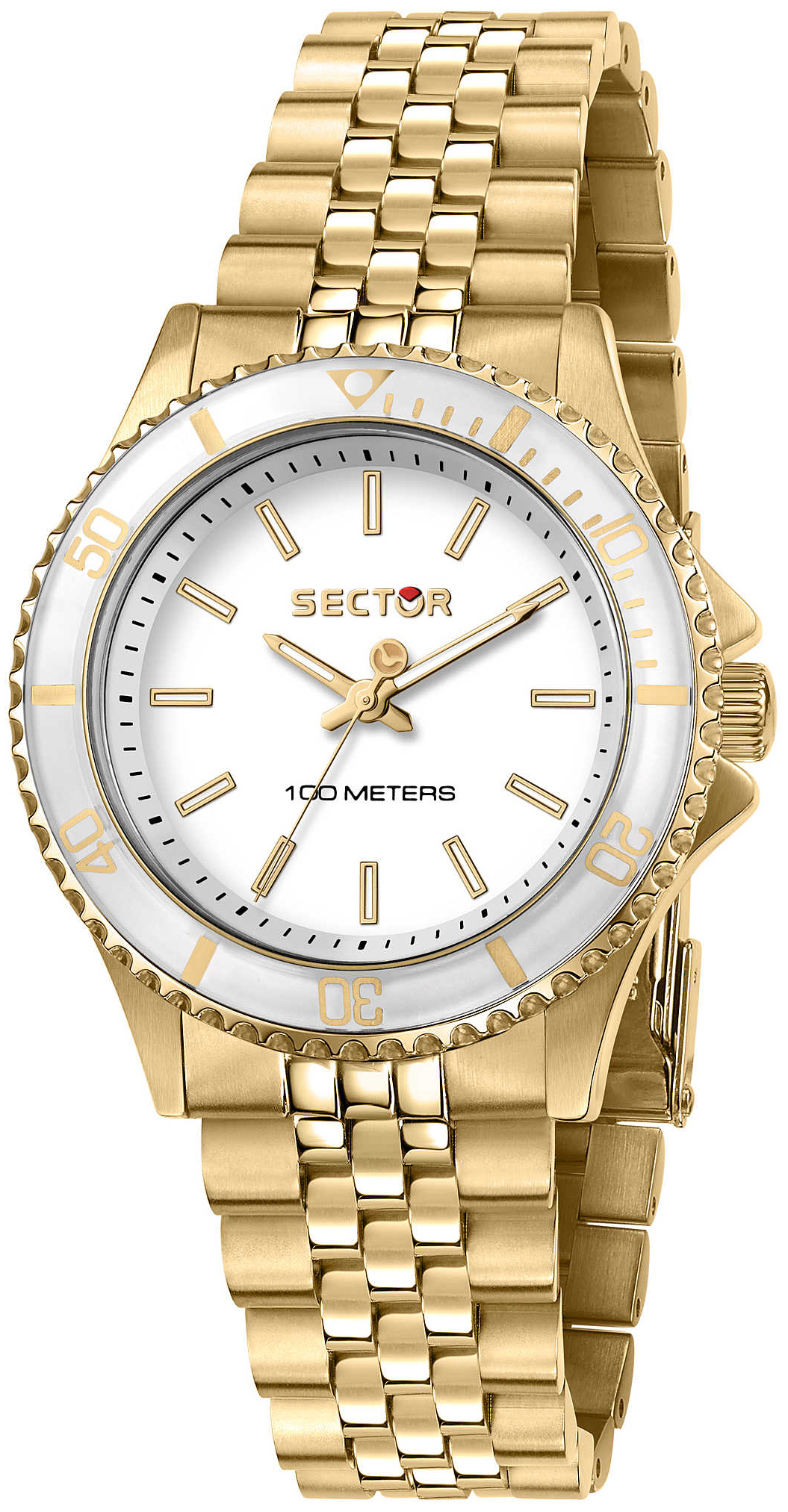 Sector 230 Damklocka R3253161526 Vit/Gulguldtonat stål Ø35 mm - Sector
