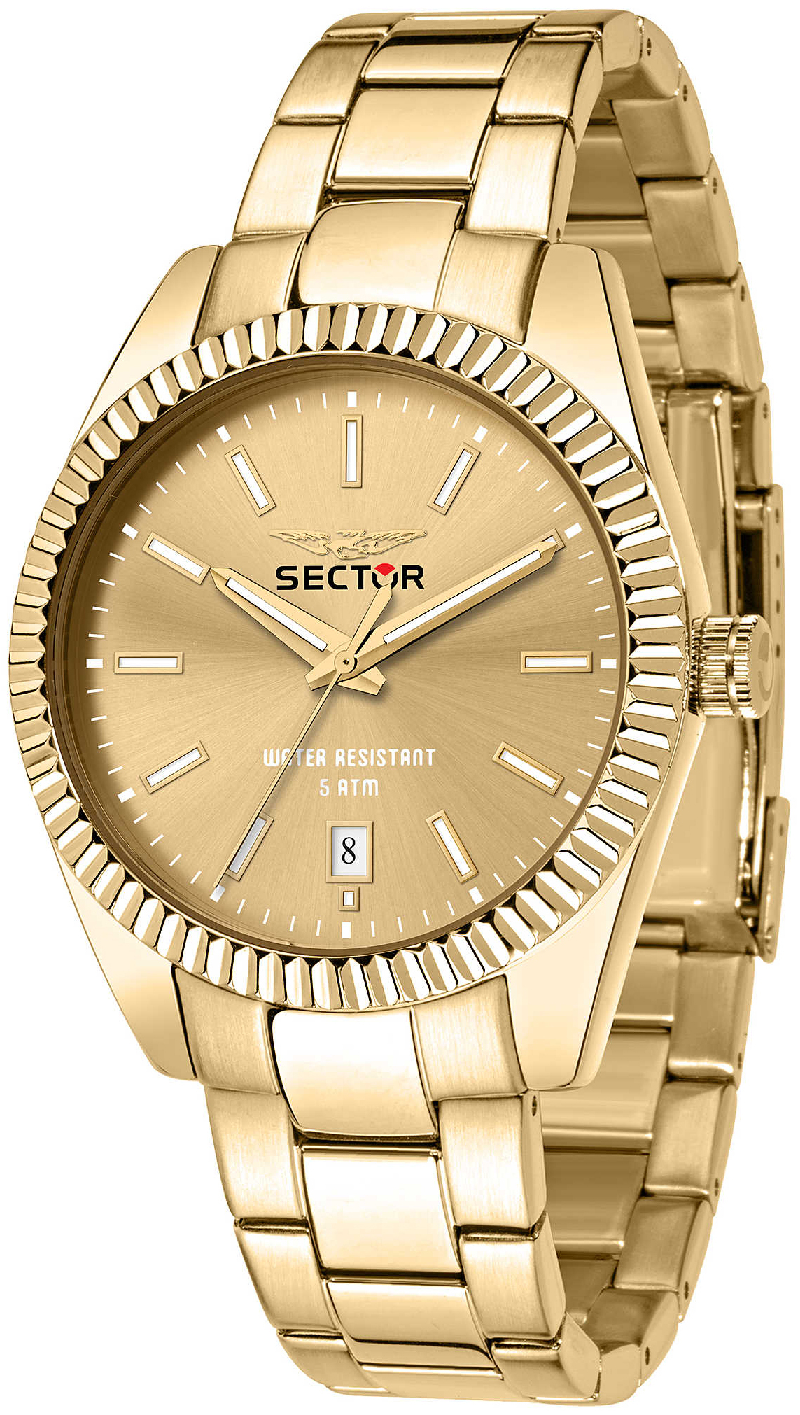 Sector 240 Herrklocka R3253240026 Guld/Gulguldtonat st&aring;l &Oslash;41 mm