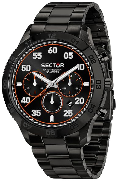 Sector 270 Herrklocka R3253578031 Svart/St&aring;l &Oslash;45 mm