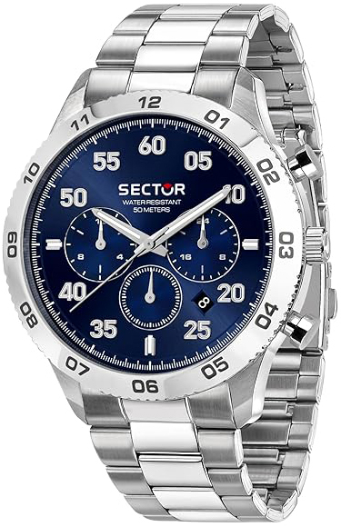 Sector 270 Herrklocka R3253578033 Bl&aring;/St&aring;l &Oslash;45 mm