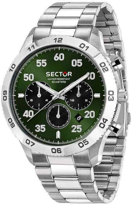 Sector 270 Herrklocka R3253578034 Gr&ouml;n/St&aring;l &Oslash;45 mm