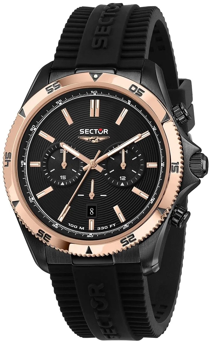 Sector 650 Herrklocka R3271631004 Svart/Gummi Ø45 mm - Sector