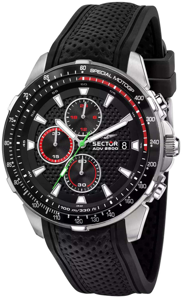 Sector Herrklocka R3271643003 Adv2500 Svart/Gummi Ø43 mm - Sector