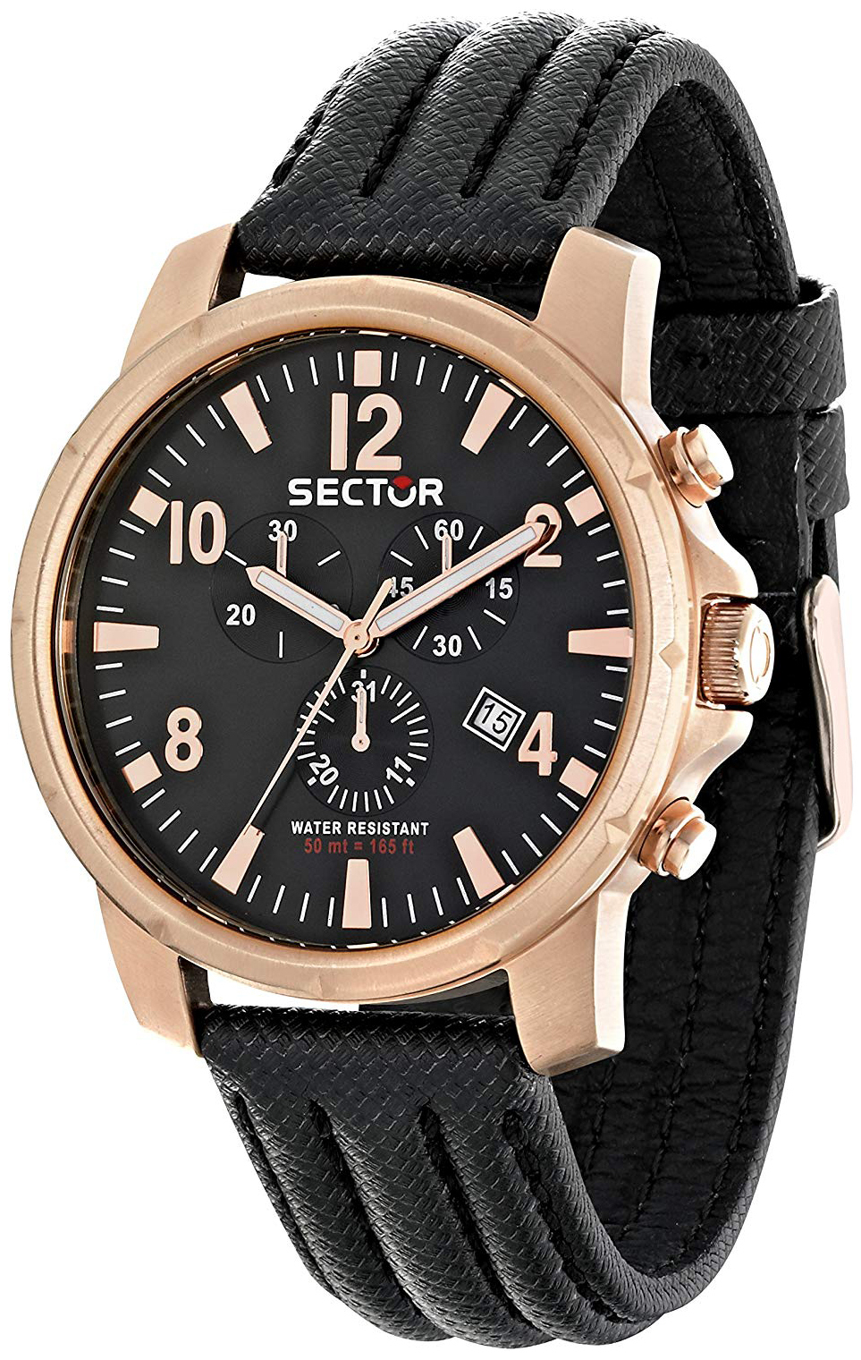 Sector Herrklocka R3271689003 Svart/Läder Ø48.26 mm - Sector