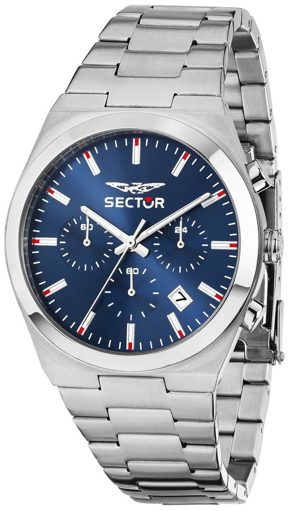 Sector Herrklocka R3273301003 C-300 Bl&aring;/St&aring;l &Oslash;42 mm