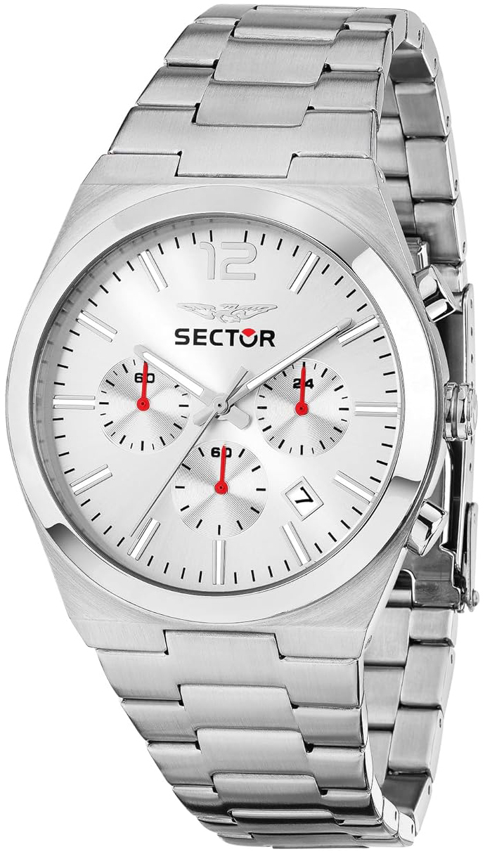 Sector Herrklocka R3273301004 C-300 Silverf&auml;rgad/St&aring;l &Oslash;42 mm