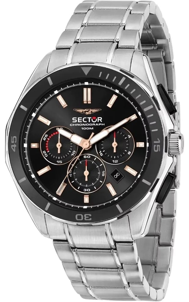 Sector 790 Herrklocka R3273636001 Svart/Stål Ø42 mm - Sector