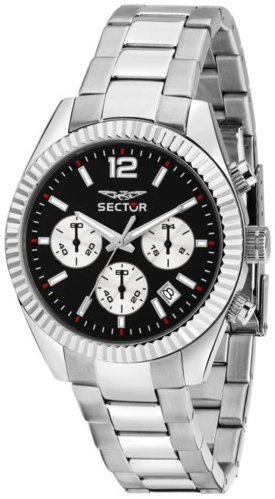 Sector 240 Herrklocka R3273640029 Svart/St&aring;l &Oslash;39 mm