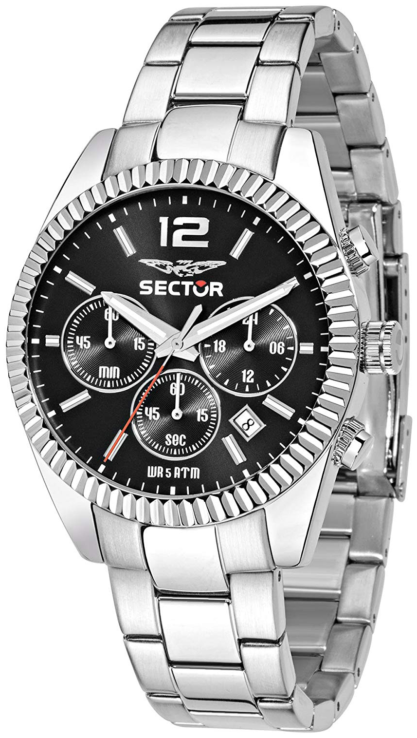 Sector Herrklocka R3273676003 Svart/Stål Ø41 mm - Sector
