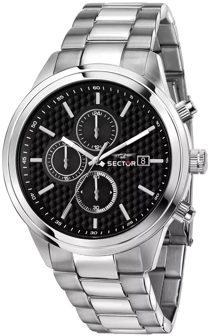 Sector 670 Herrklocka R3273740002 Svart/Stål Ø45 mm - Sector
