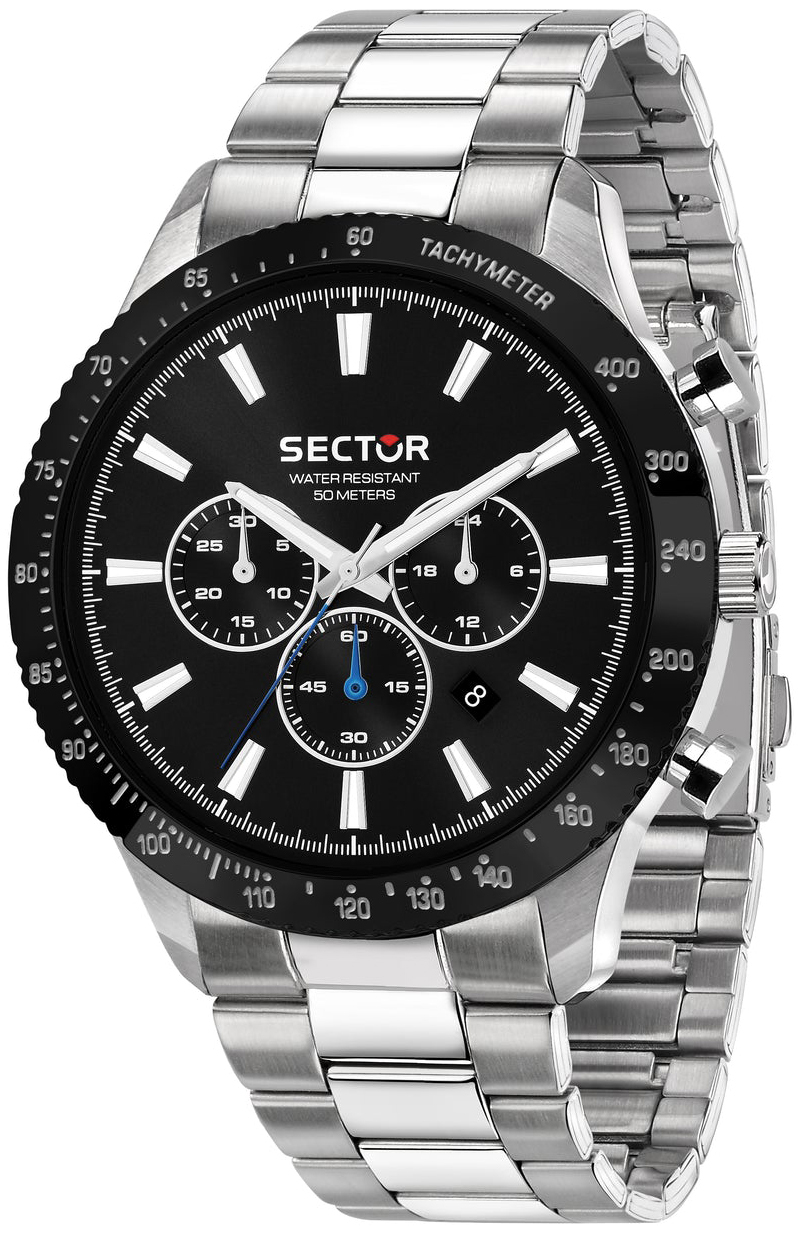 Sector 270 Herrklocka R3273778006 Svart/St&aring;l &Oslash;43 mm