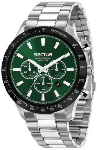 Sector 270 Herrklocka R3273778007 Gr&ouml;n/St&aring;l &Oslash;43 mm