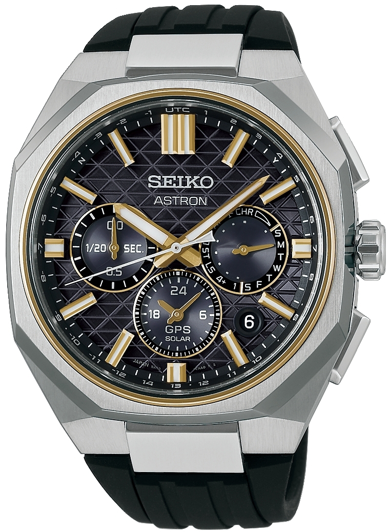 Seiko Herrklocka HAB003J1 Astron Svart/Gummi Ø43.41 mm