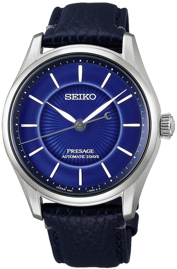 Seiko Herrklocka HCC007J1 Presage Blå/Läder Ø39.6 mm