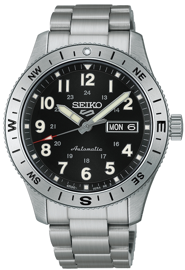 Seiko 5 Herrklocka HDB006K1 Svart/Stål Ø41 mm