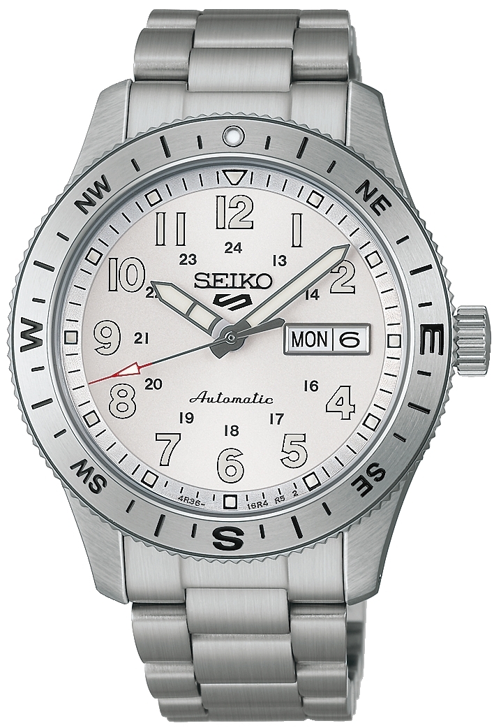 Seiko 5 Herrklocka HDB007K1 Vit/Stål Ø41 mm
