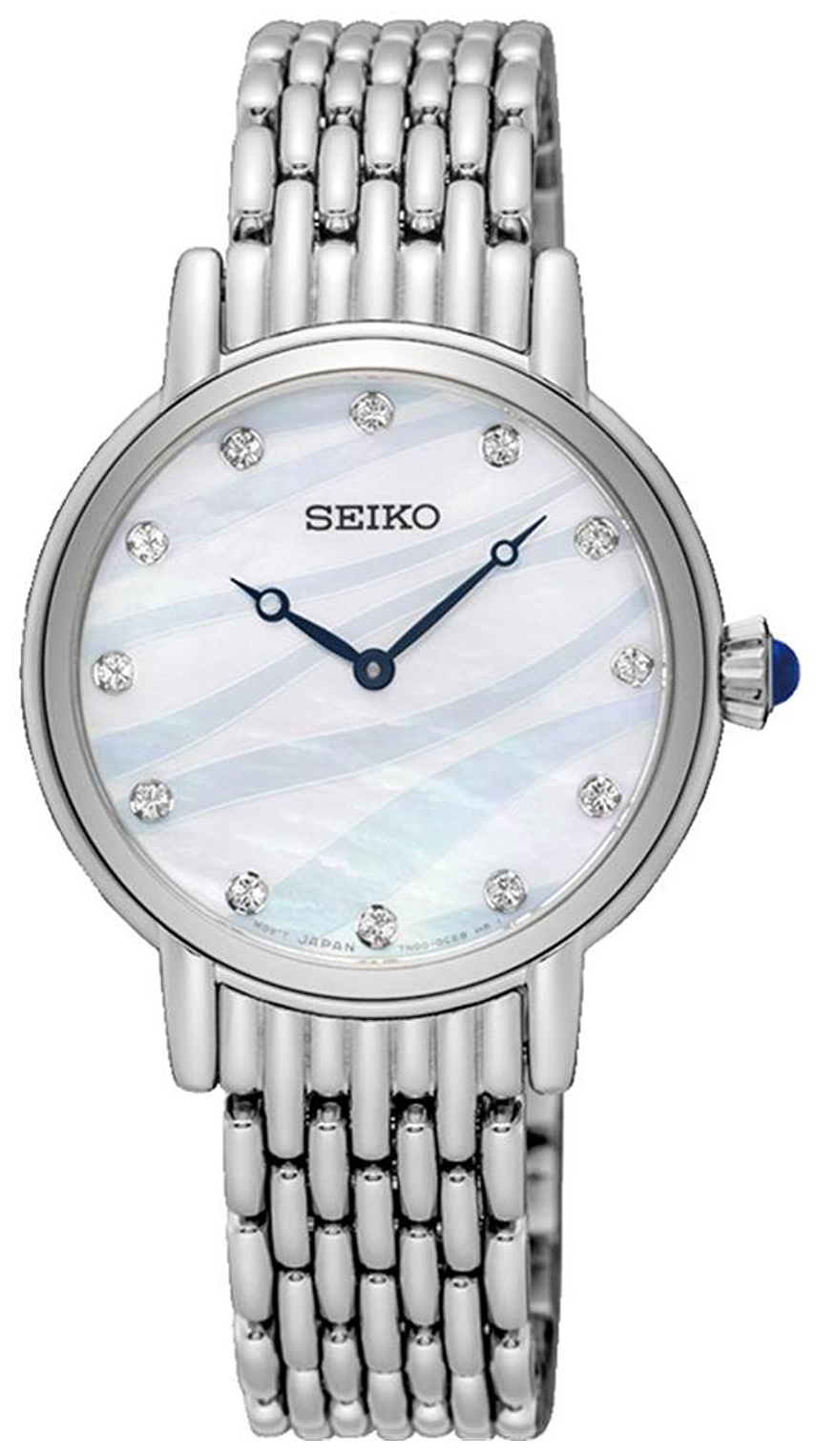 Seiko Dress Ladies Damklocka SFQ807P1 Silverfärgad/Stål Ø29 mm - Seiko