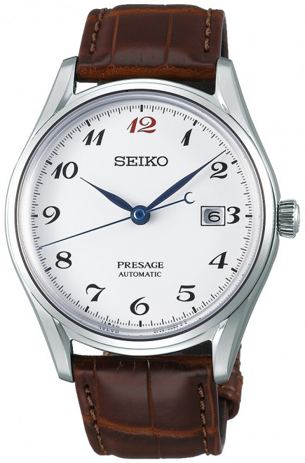 Seiko Herrklocka SJE075J1 Presage Vit/Läder Ø39.5 mm - Seiko