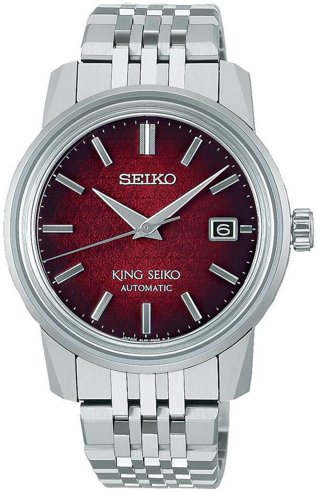 Seiko Herrklocka SJE103J1 King Röd/Stål Ø38.6 mm - Seiko