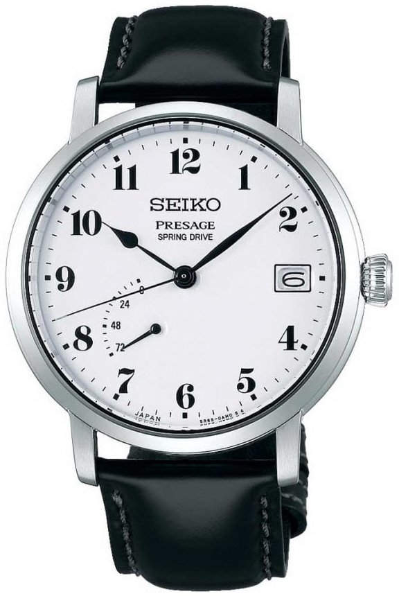 Seiko Herrklocka SNR037J1 Presage Vit/Läder Ø39.5 mm - Seiko