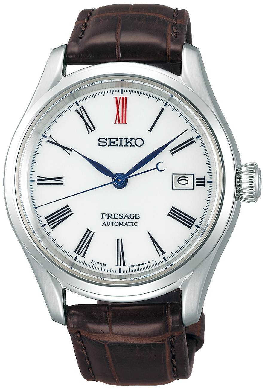 Seiko Herrklocka SPB095J1 Presage Vit/Läder Ø40.5 mm - Seiko
