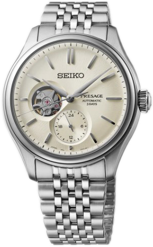 Seiko Herrklocka SPB469J1 Presage Beige/St&aring;l &Oslash;46 mm