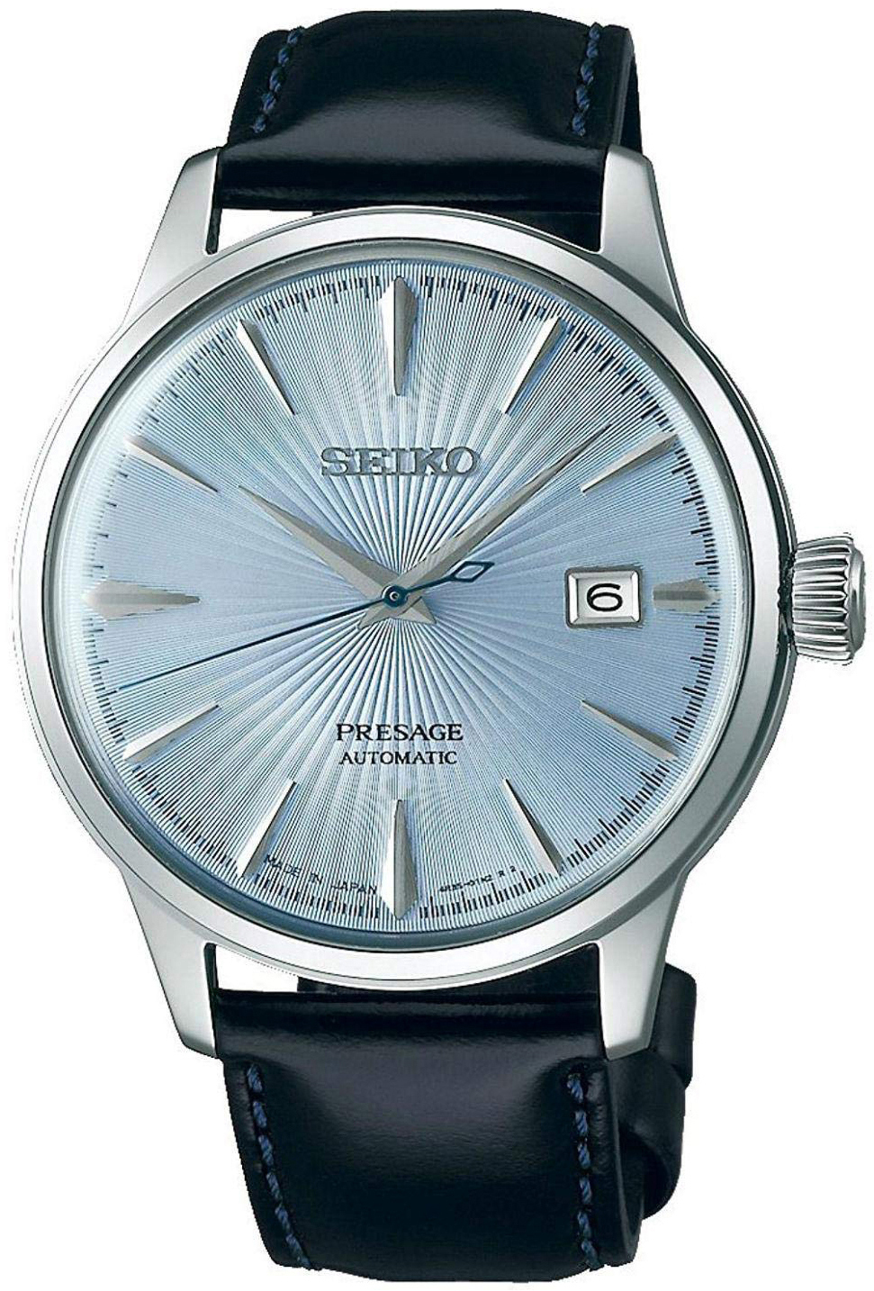 Seiko Herrklocka SRPB43J1 Presage Blå/Läder Ø40.5 mm - Seiko