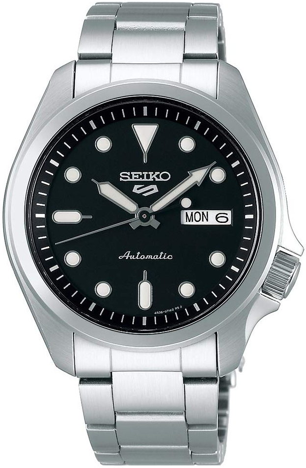 Seiko 5 Sports Herrklocka SRPE55K1 Svart/Stål Ø40 mm - Seiko