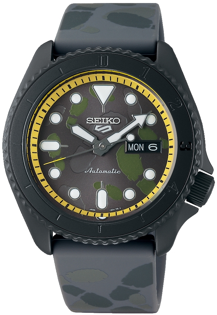 Seiko 5 Sports Herrklocka SRPH69K1 Svart/Gummi Ø43 mm - Seiko