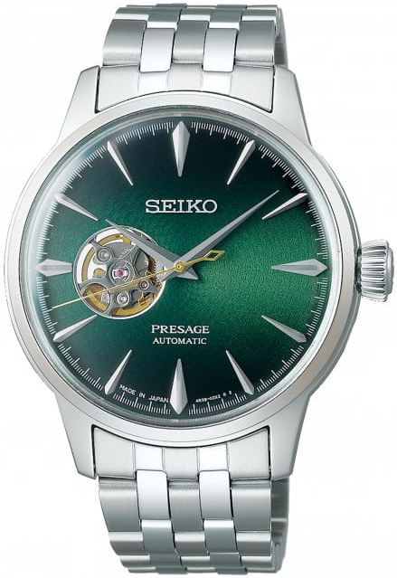 Seiko Herrklocka SSA441J1 Presage Grön/Stål Ø40.5 mm - Seiko
