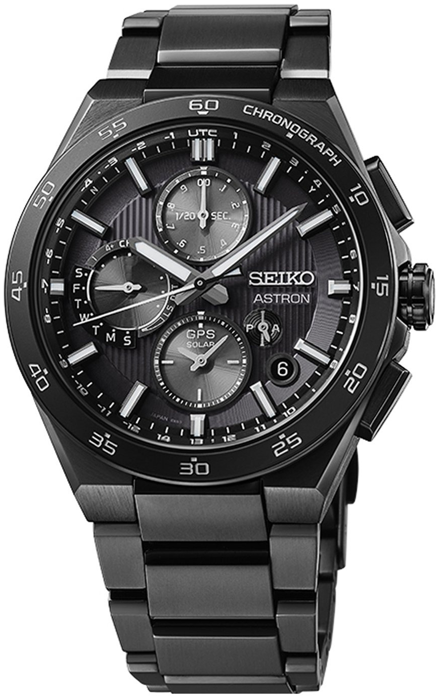 Seiko Herrklocka SSH155J1 Astron Svart/Titan Ø43.3 mm - Seiko