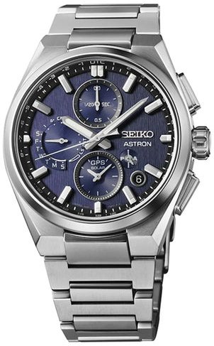 Seiko Herrklocka SSH161J1 Astron Blå/Titan Ø42 mm - Seiko