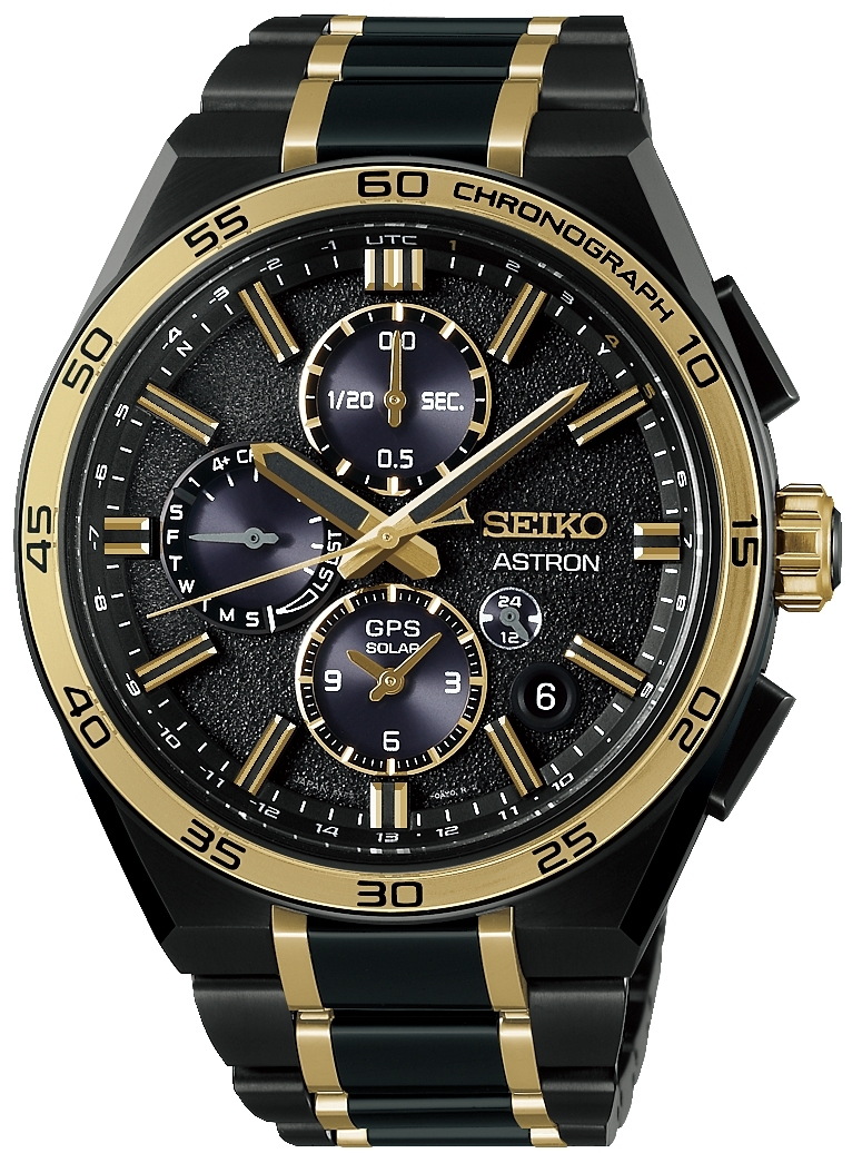 Seiko Herrklocka SSH186J1 Astron Svart/Titan Ø44.1 mm
