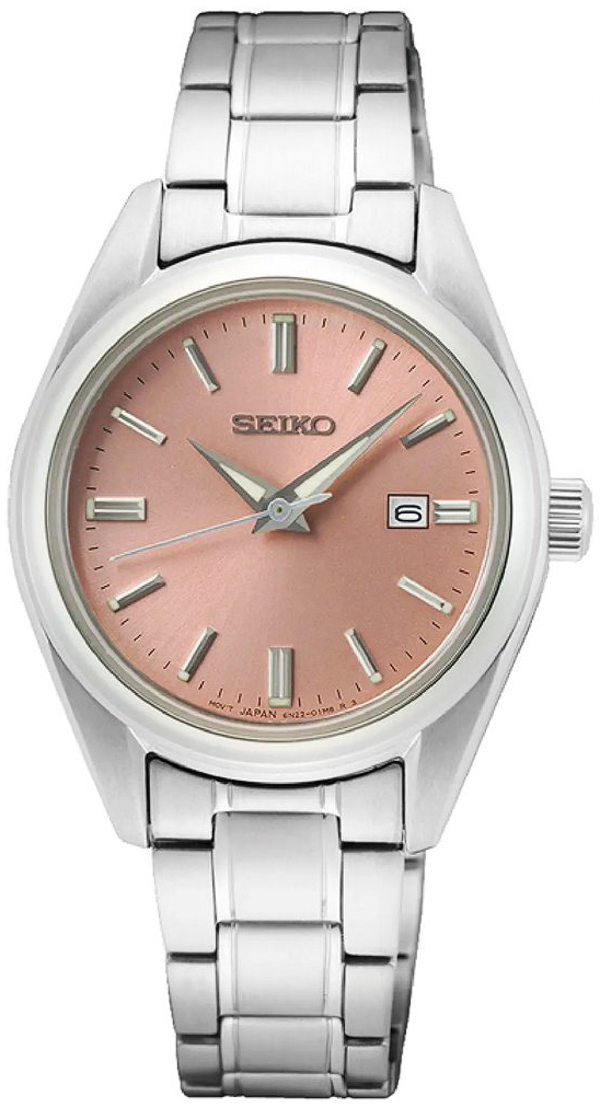 Seiko Herrklocka SUR523P1 Dress Rosa/Stål Ø40 mm - Seiko