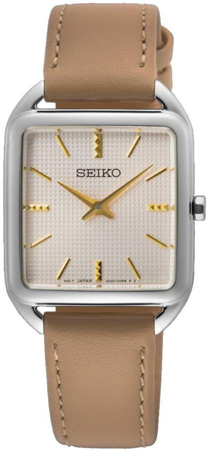 Seiko Damklocka SWR089P1 Classic Beige/Läder - Seiko