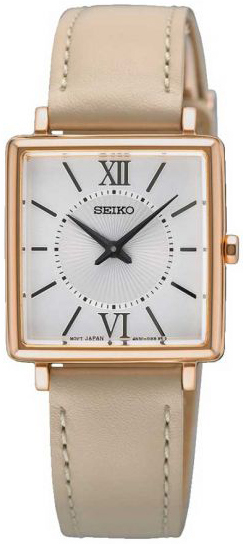 Seiko Damklocka SWR114P1 Classic Silverfärgad/Läder - Seiko