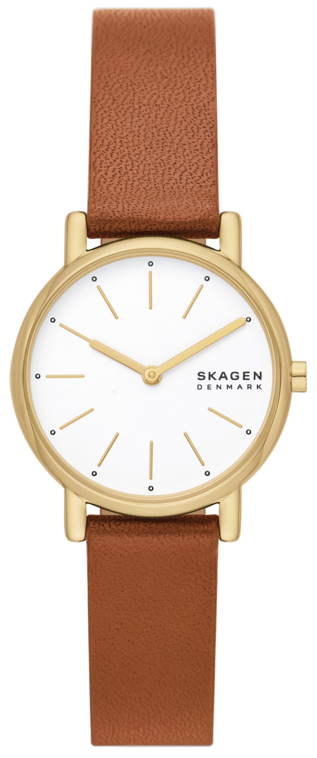 Skagen Damklocka SKW3121 Signatur Lille Vit/Läder Ø30 mm - Skagen