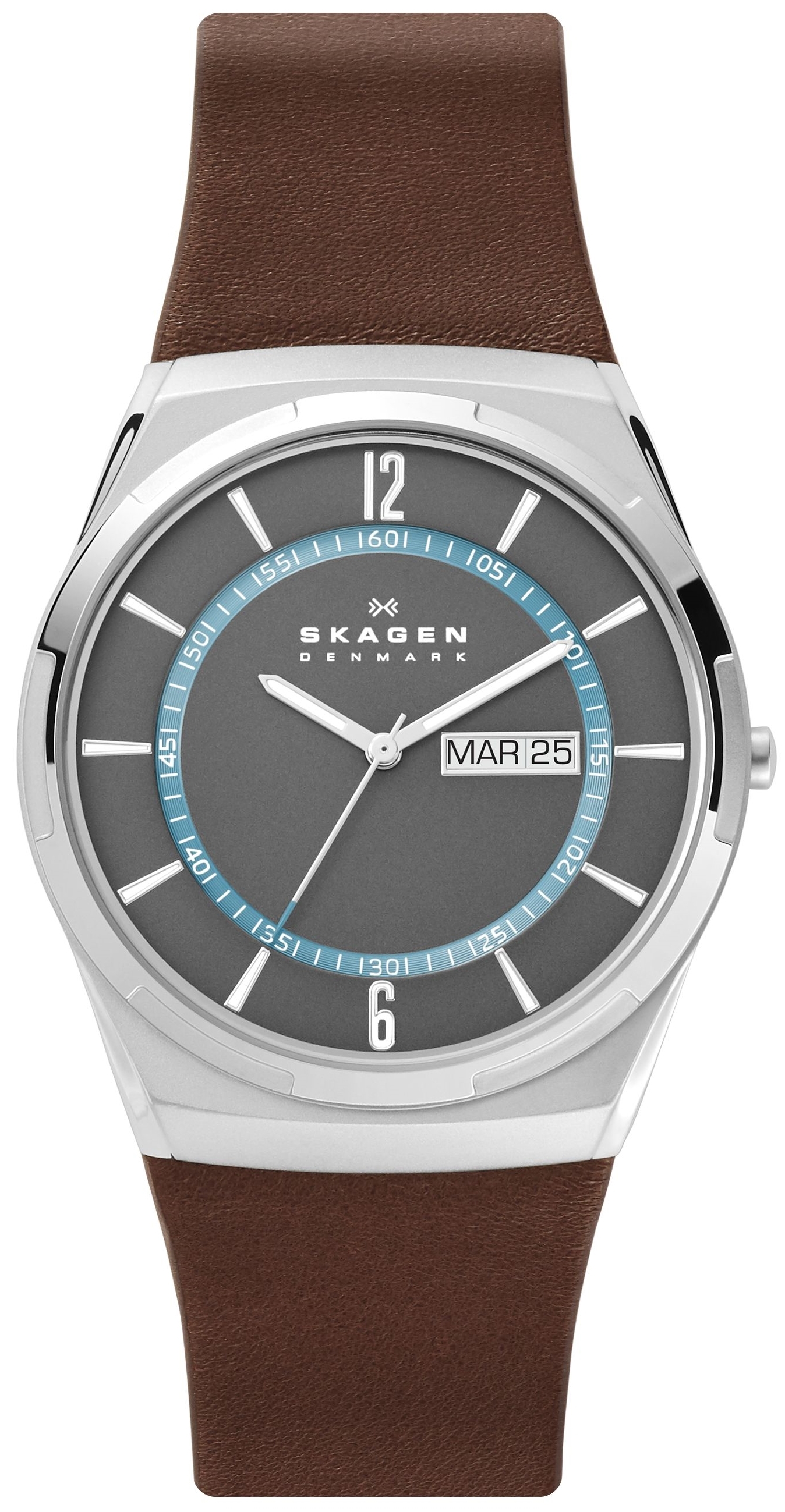 Skagen Herrklocka SKW6785 Melbye Grå/Läder Ø40 mm - Skagen
