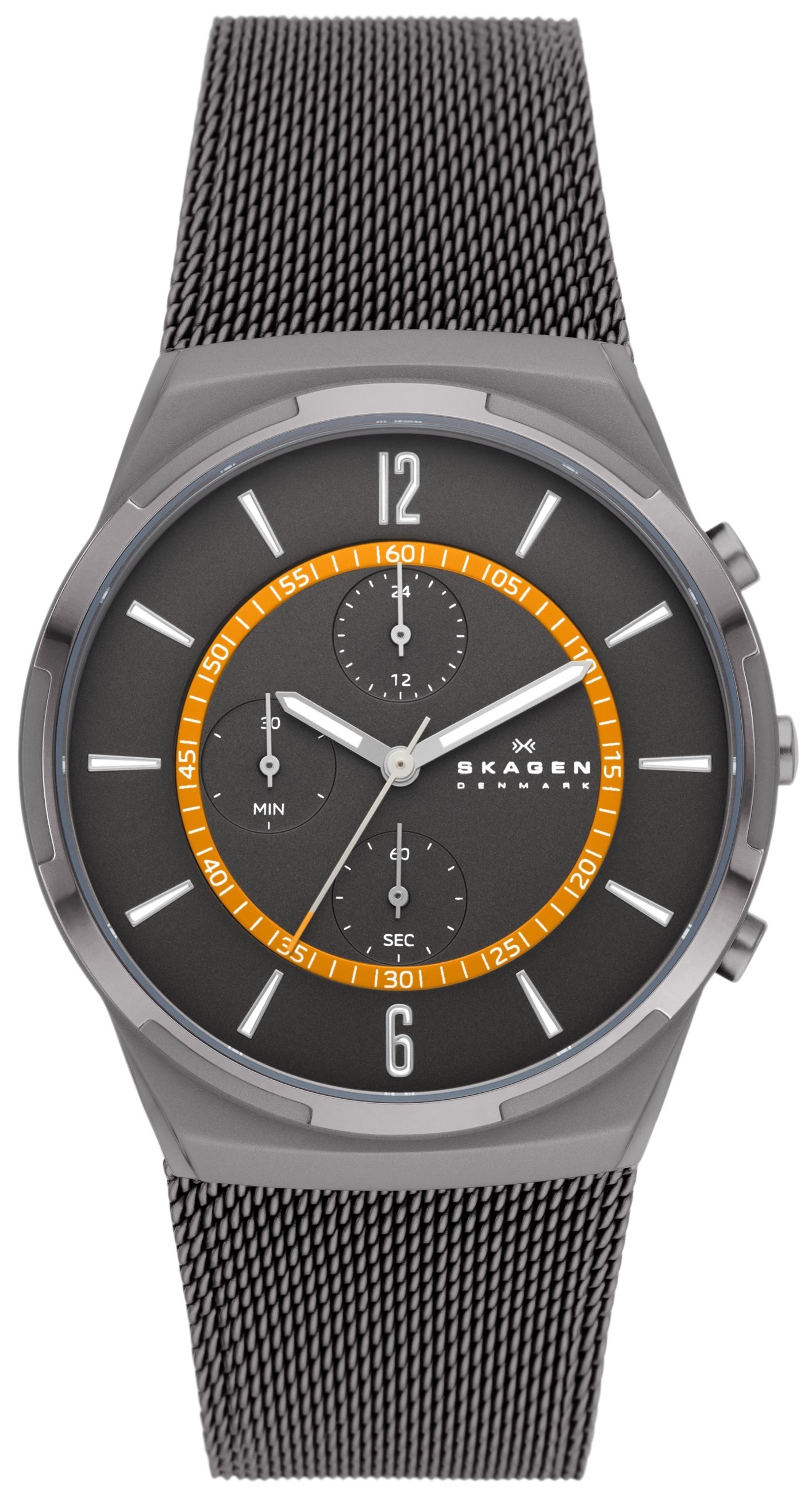 Skagen Herrklocka SKW6804 Melbye Chronograph Grå/Stål Ø42 mm - Skagen