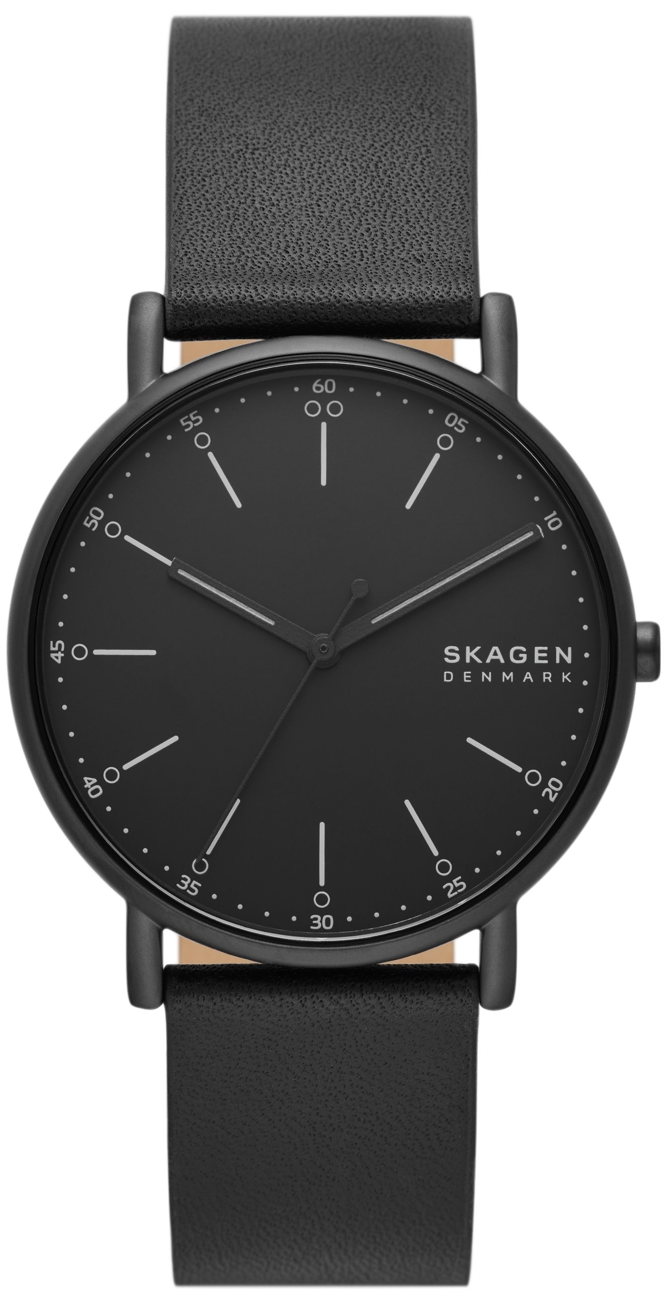 Skagen Herrklocka SKW6902 Signatur Svart/Läder Ø40 mm - Skagen