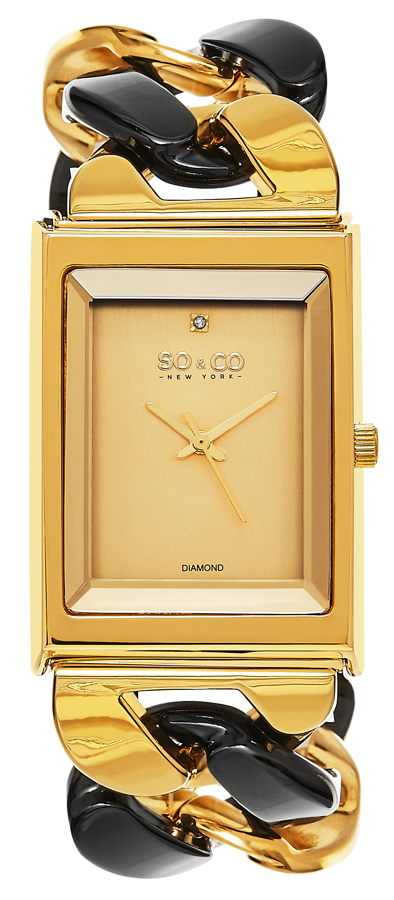 So & Co New York Damklocka 5094.5 SoHo Guld/Gulguldtonat stål - So & Co New York